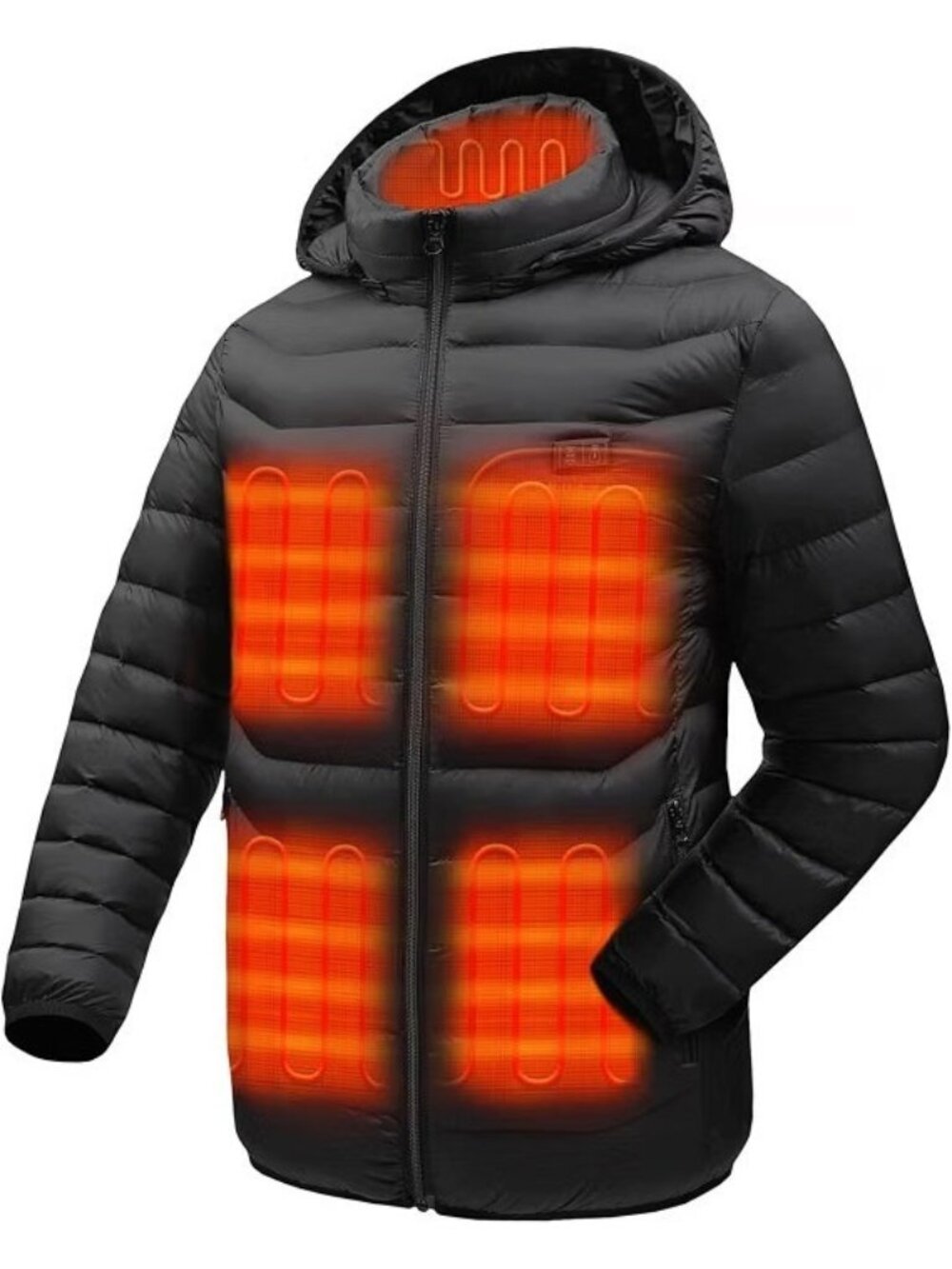 Venustas Heated Jacket for Men with Battery Pack 7.4V 6 Heat Zones Hood XXXL